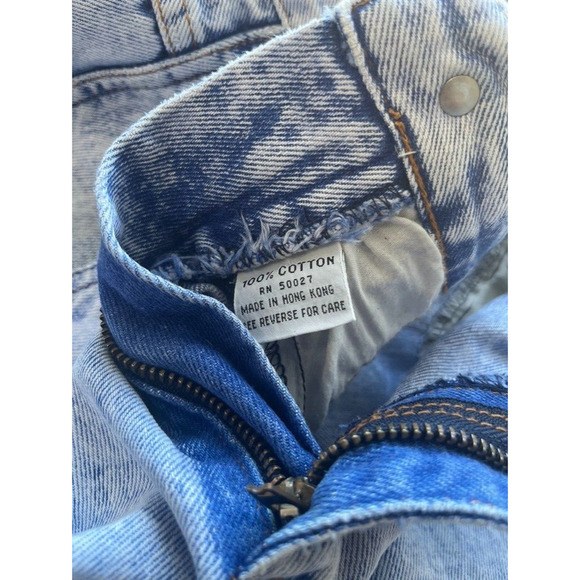 VTG 80s Bill Blass Pleated Denim Mom Jeans Size 12 30x31 - Picture 11 of 13